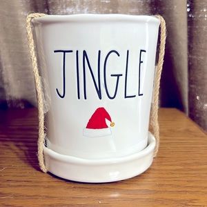Rae Dunn Jingle flower pot